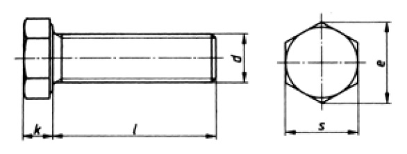 DIN 933 Sechskantschraube