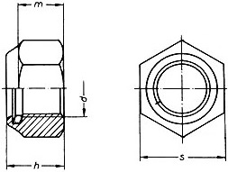 DIN985 Stopmutter Sicherungsmutter
